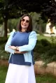 חולצת גלאם פרקטי כחול-תכלת
