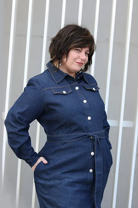 Maxi Denim dress with belt (Limited Edition)