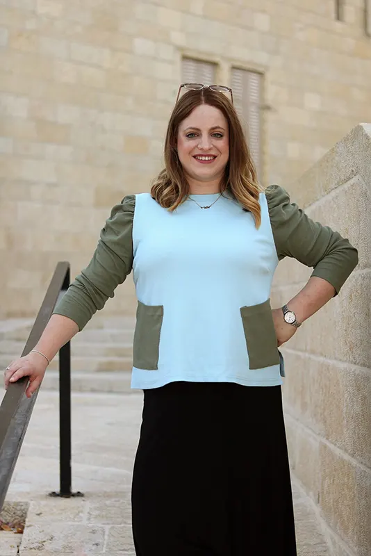 Light-blue-Olive Glam Practical Shirt