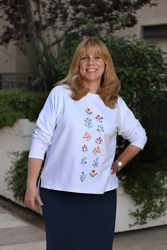Vertical Floral Top